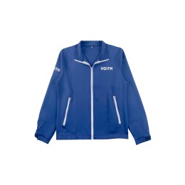 Personally designed blue long-sleeved jacket, zippered health fabric, Velcro adjustable cuffs, contrast zipper, mechanical engineering jacket J1039 Personally designed blue long-sleeved jacket, zippered health fabric, Velcro adjustable cuffs, contrast zipper, mechanical engineering jacket J1039